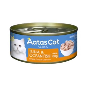 Aatas Cat Tantalizing Tuna & Ocean Fish 80g Carton (24 Cans)